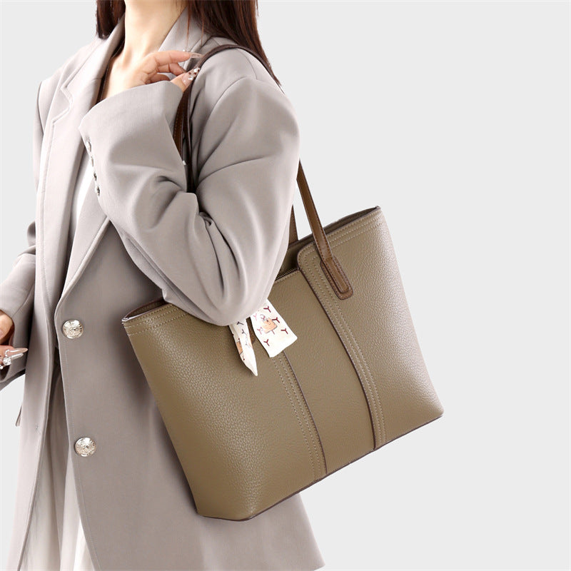 High-End Large Capacity Commuter Tote Handbag