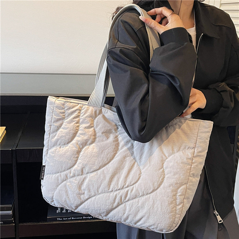 Korean Style Cotton Jacket Underarm Shoulder Bag