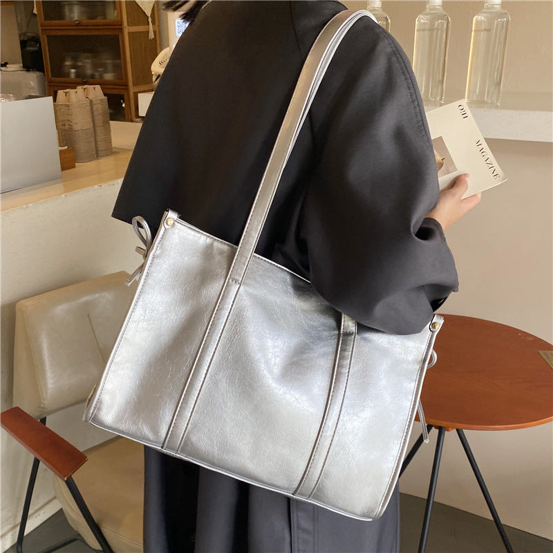 Simple Canvas Commuting Large Capacity Tote Bag