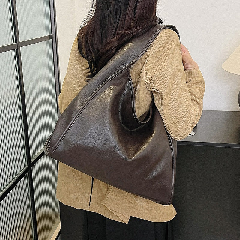 Textured Convertible Underarm Crossbody Tote Bag