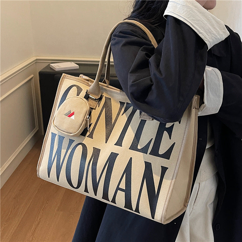 Versatile Canvas Large Capacity Travel Commuter Tote