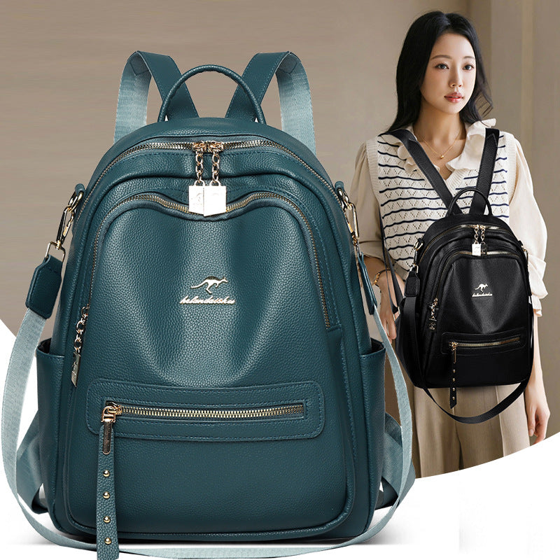 Soft Leather Multifunctional Large Capacity Commuter Travel
