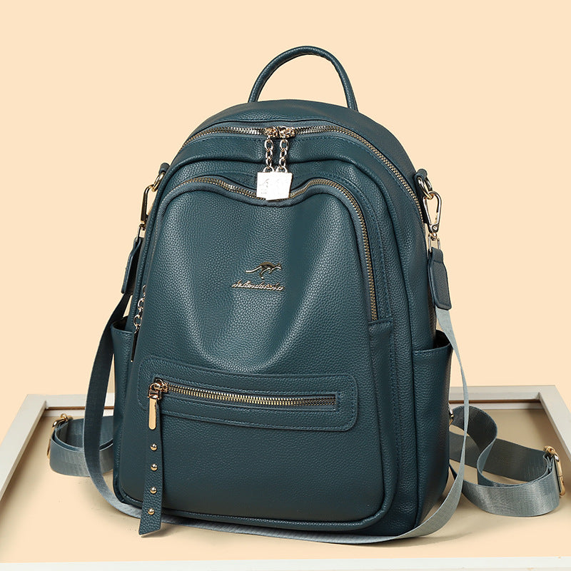 Soft Leather Multifunctional Large Capacity Commuter Travel