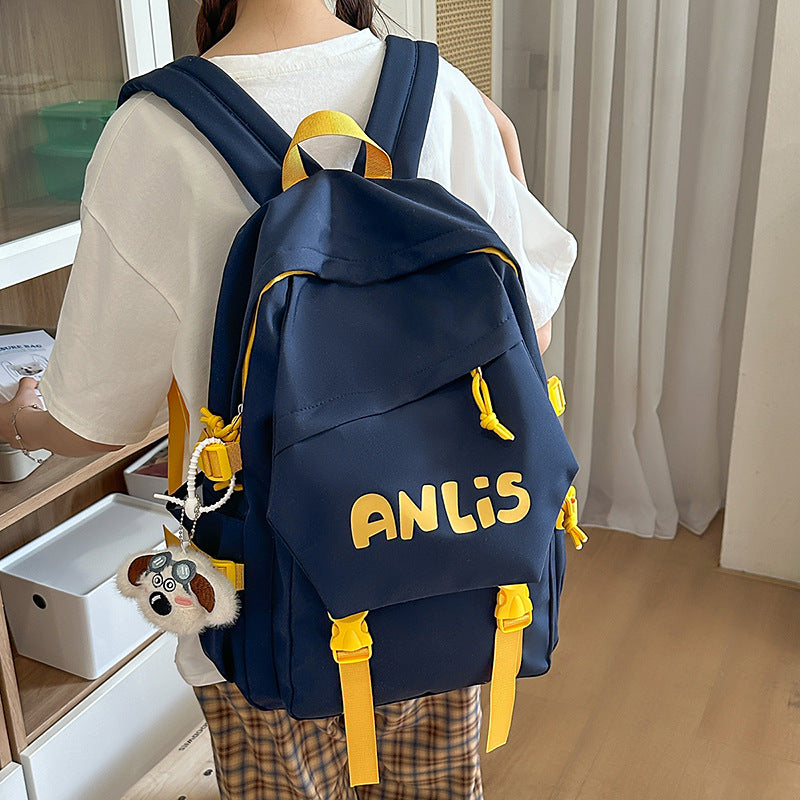 Japanese Style Retro Casual Large Capacity Computer Backpack