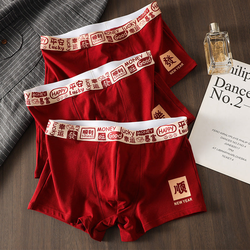 Mens Cotton Boxer Briefs Mid Waist Festive Zodiac Nelix 10A Fit