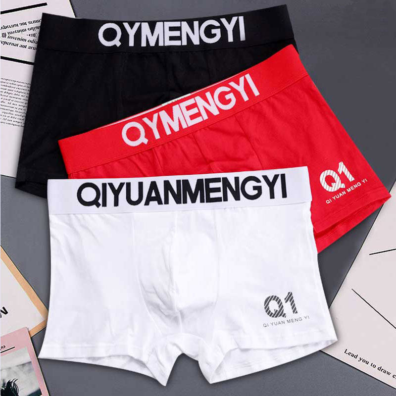 White Mens Cotton Boxer Shorts Breathable Mid Waist Ninex U Convex Fit