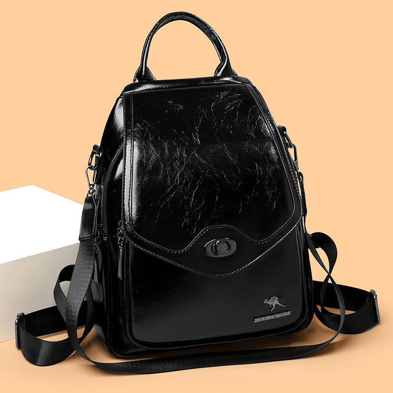 Large Capacity Solid Color Fashion Casual Travel Backpack