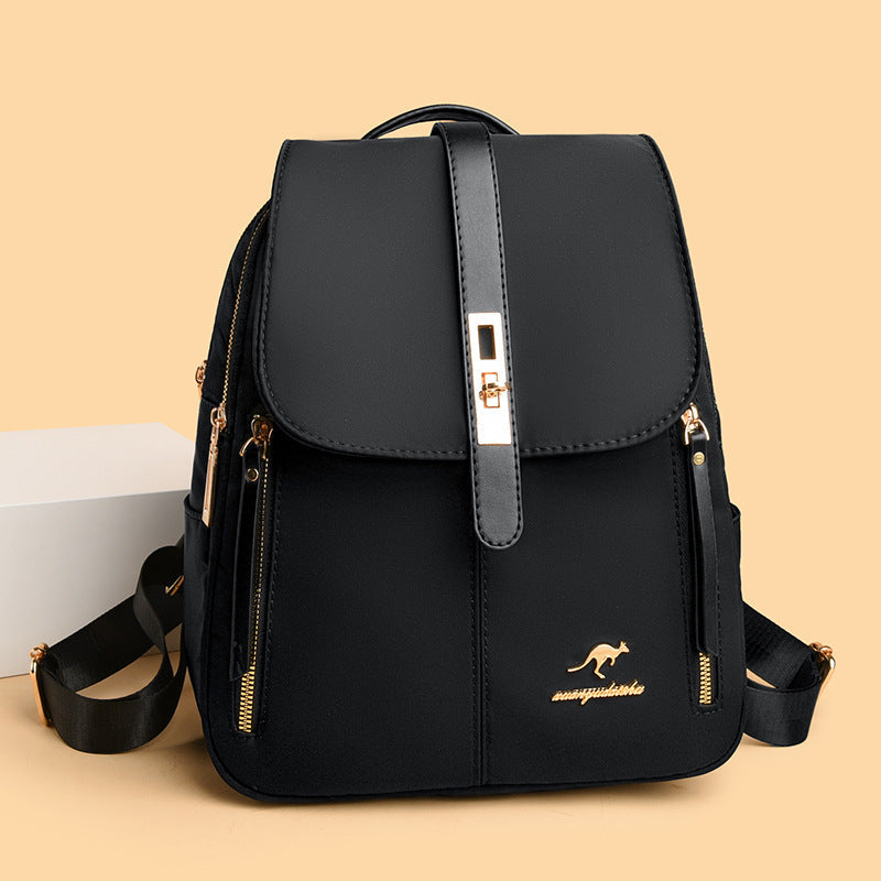 Women's Nylon Lightweight Large Capacity Casual Travel Backpack