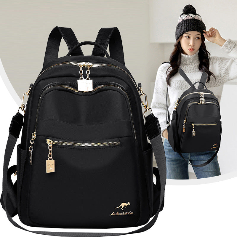 Women's Oxford Cloth Black Large Capacity Travel Commuter