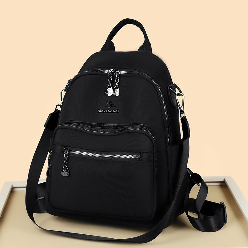 Women's Oxford Canvas Large Capacity Casual Commuter Backpack