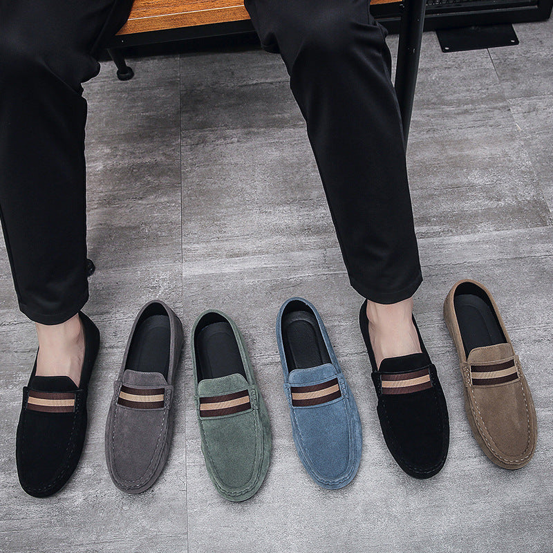 Mens Slip On Round Toe Loafers Waterproof Breathable Casual Shoes