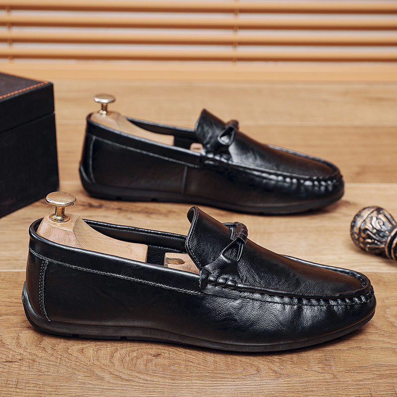 Mens Low Top Slip On Loafers PU Driving Casual Summer Shoes