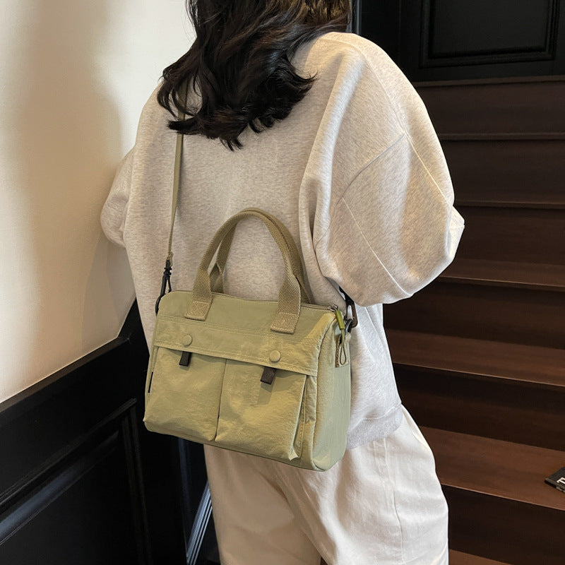 Women's Canvas Large Capacity Crossbody Casual Tote Bag