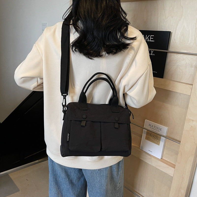 Women's Canvas Large Capacity Crossbody Casual Tote Bag