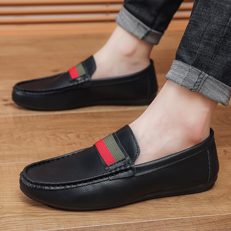 Mens Slip On PU Loafers Soft Sole Casual Driving Shoes A03