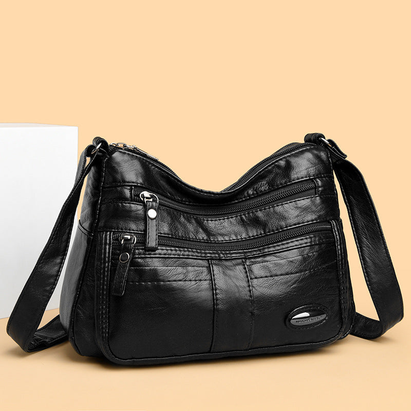 Women's Textured Large Capacity Crossbody Shoulder Bag