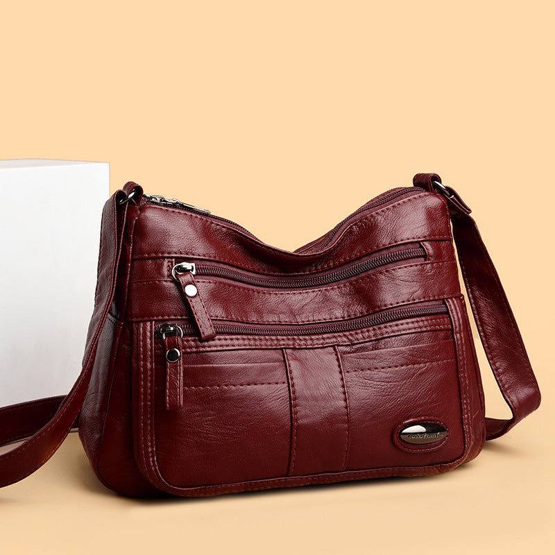 Women's Textured Large Capacity Crossbody Shoulder Bag