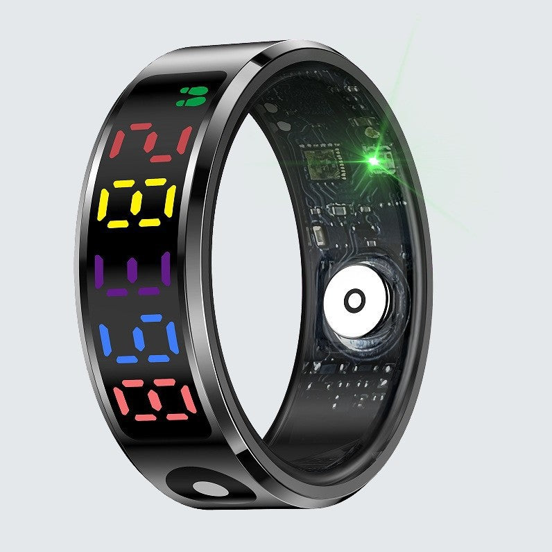 R12 Color Screen Smart Ring with Health Tracking & 5ATM