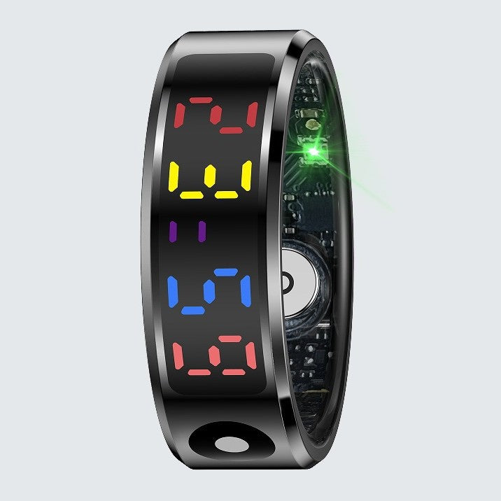 R12 Color Screen Smart Ring with Health Tracking & 5ATM