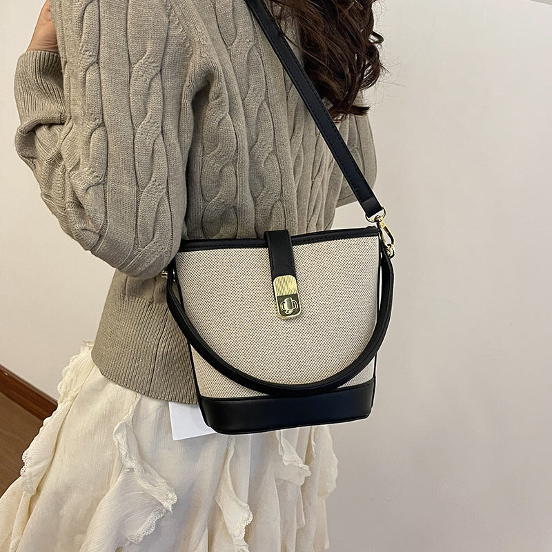 Women's Retro Commuter Bucket Crossbody Shoulder Bag