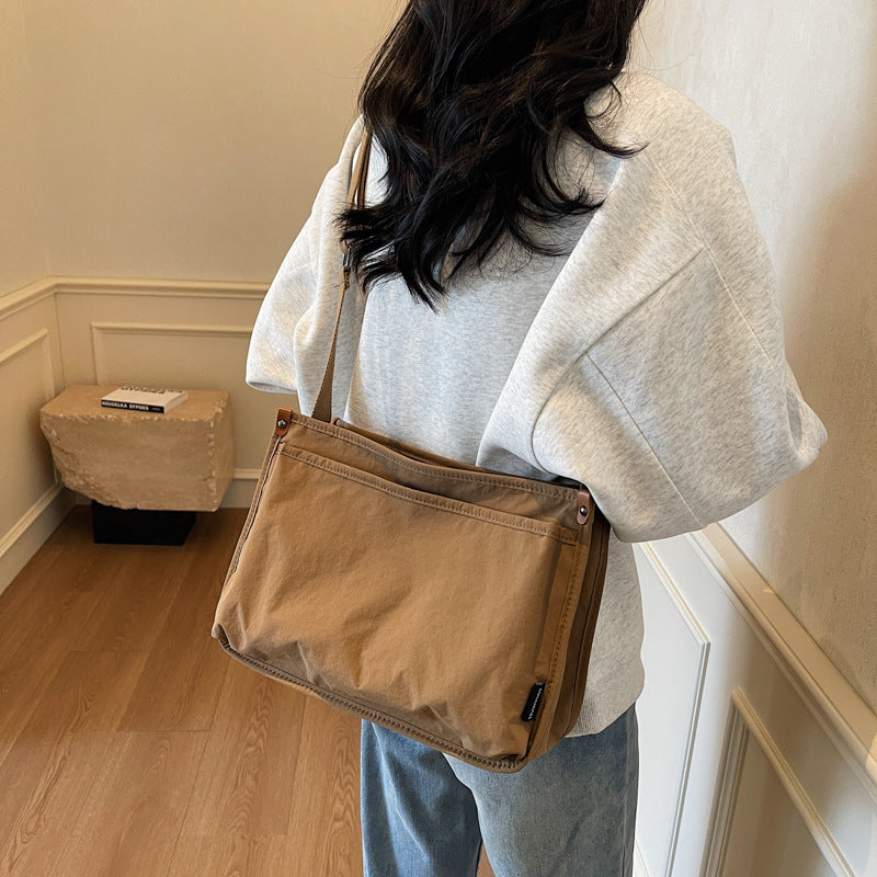 Women's Lightweight Canvas Large Capacity Crossbody Shoulder Bag