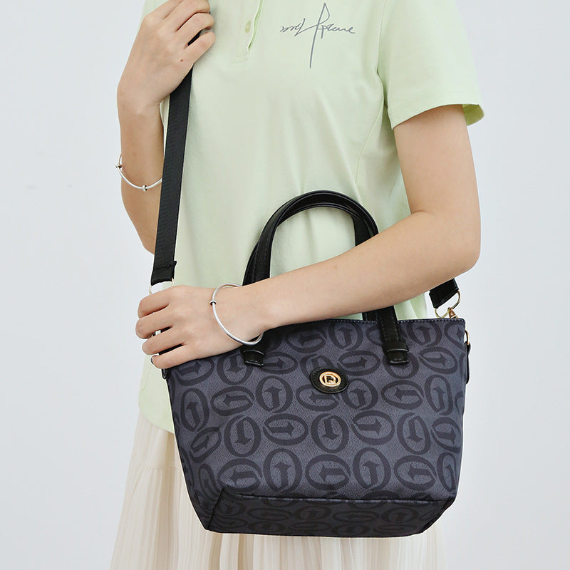 Women's High End Small Zipper Tote Shoulder Bag