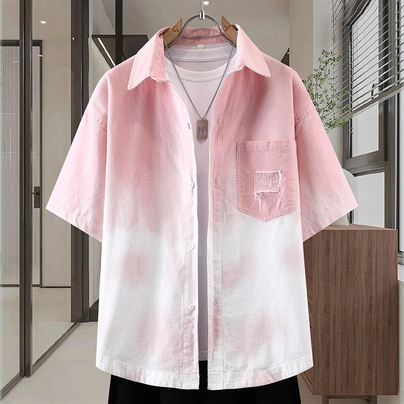 Men's 2026 Summer Thin Short Sleeve Loose Casual Shirt