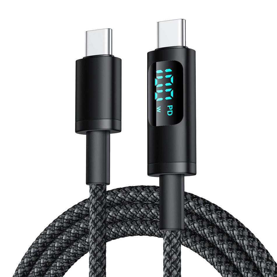 100W Type-C PD Fast Charging Cable with Digital Display