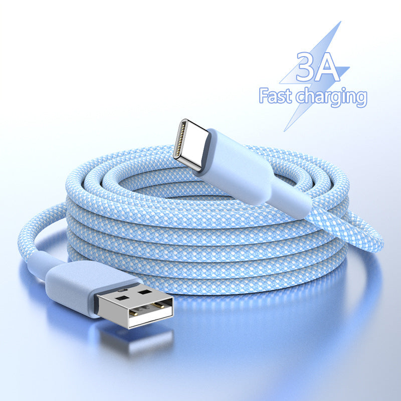 Braided Type-C Fast Charging Cable for Huawei Xiaomi Devices
