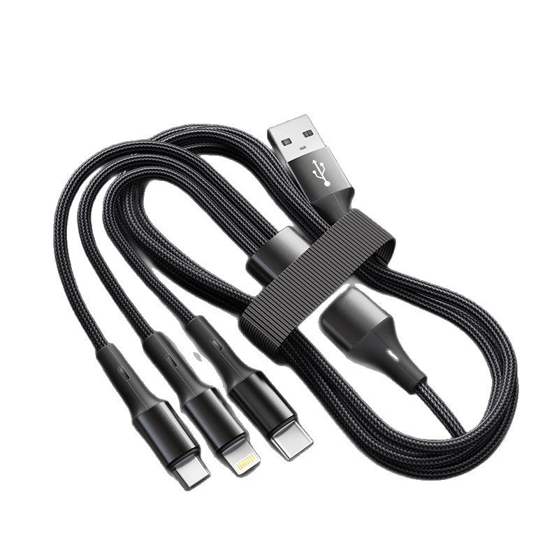 3-in-1 Fast Charging Cable for Apple Android Type-C Devices