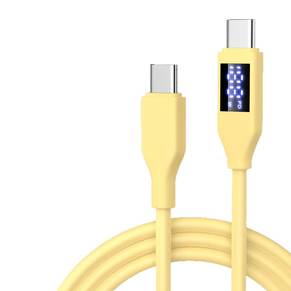 Dual Type-C PD Fast Charging Cable with Digital Display