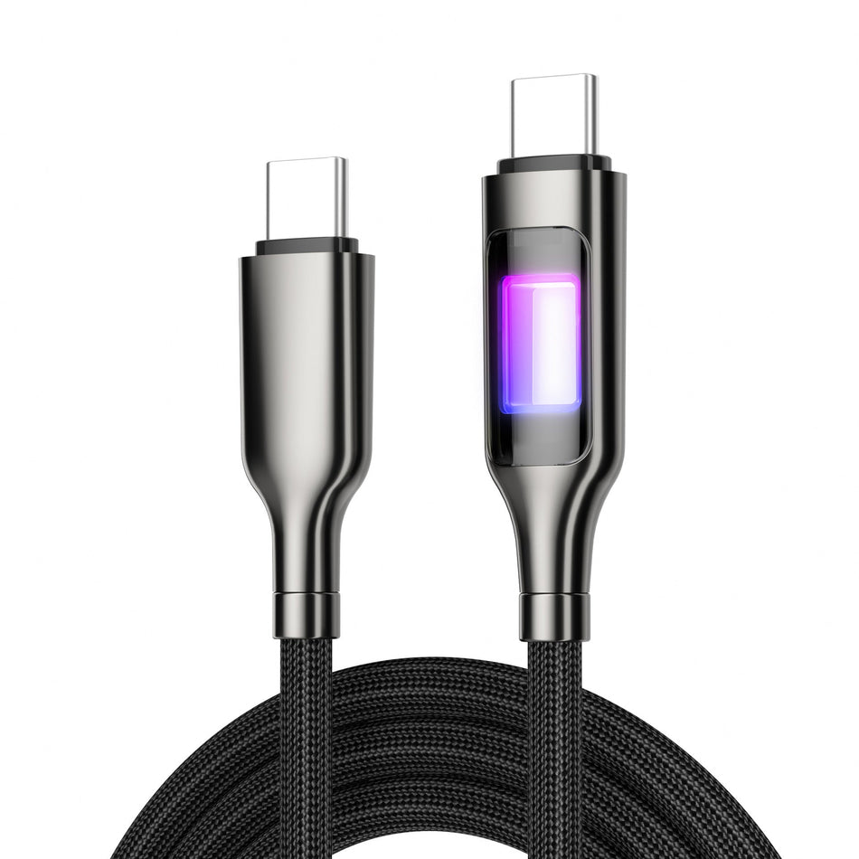 100W Luminous Type-C Fast Charging Braided Cable