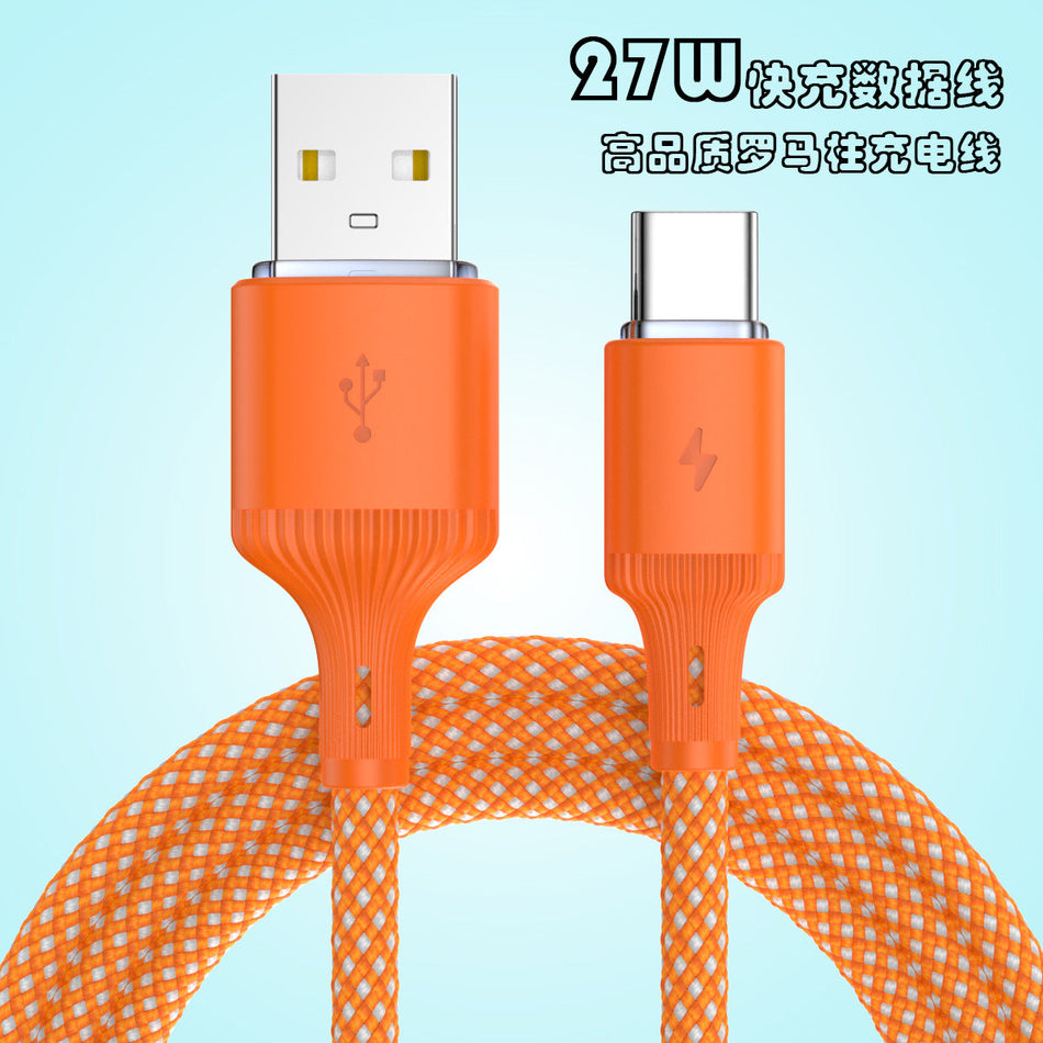 60W Braided Type-C to Type-C PD Fast Charging Cable