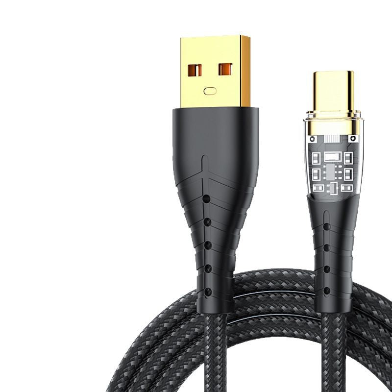 Transparent Type-C PD Fast Charging Cable for Apple & Android