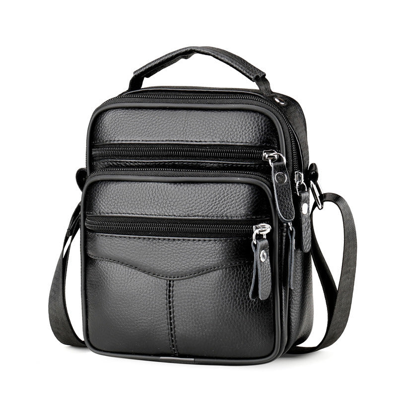 Men's First-Layer Cowhide Business Crossbody Bag
