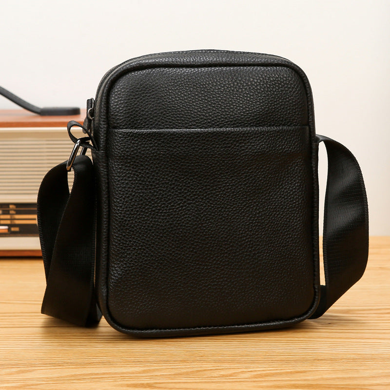 Men's Large Capacity PU Business Crossbody Shoulder Bag