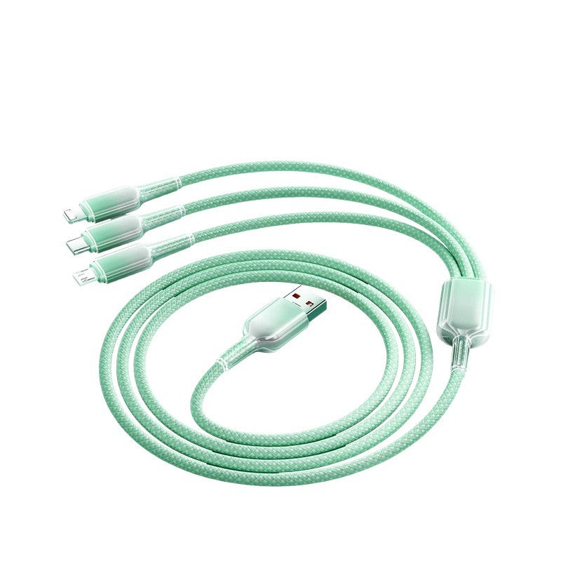 3-in-1 Ice Crystal Fast Charging Cable for Multi Devices