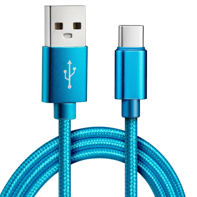 Nylon Braided Type-C Fast Charging Cable for Multiple Devices