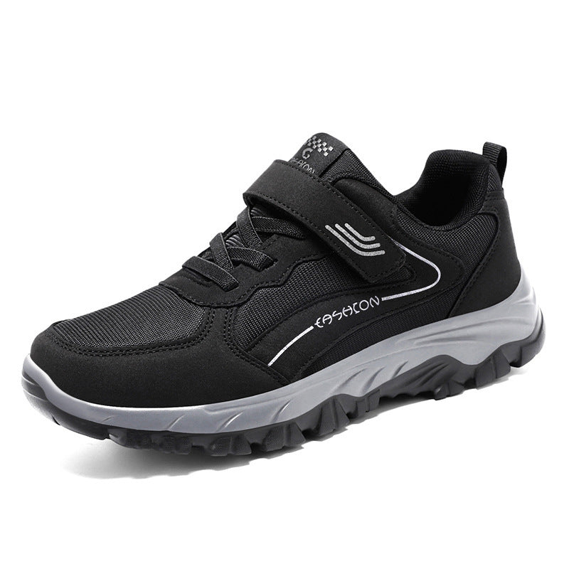 Mens Walking Shoes Hook & Loop Outdoor Comfort Sneakers B-YM11