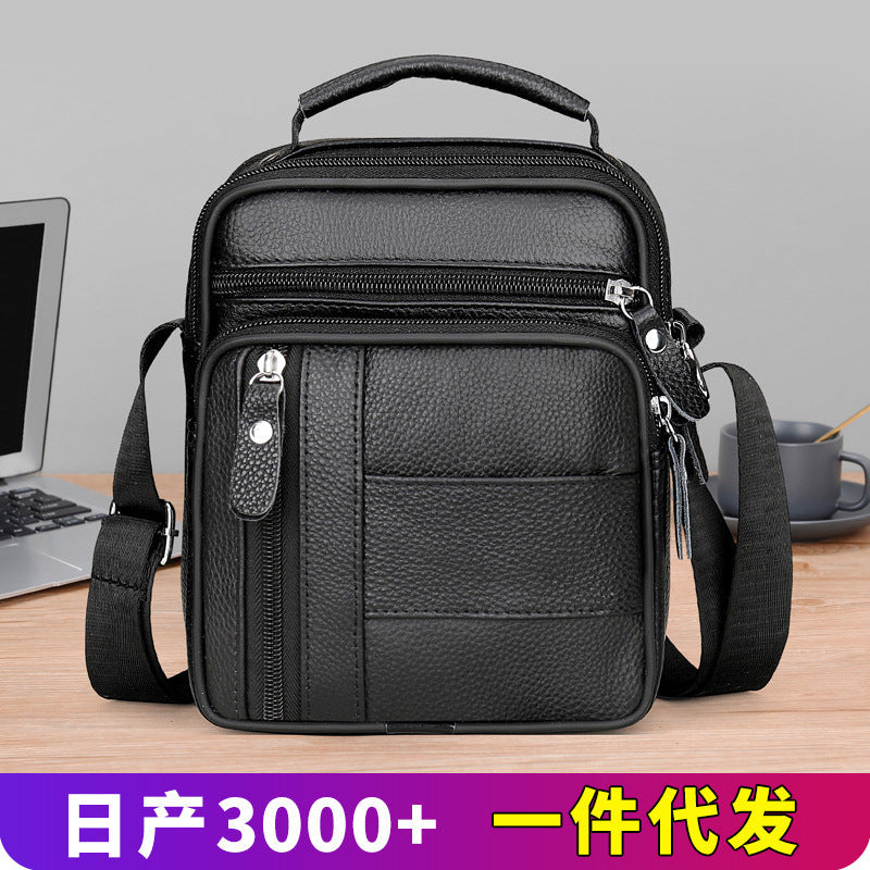 Men's Large Capacity PU Leather Crossbody Chest Bag