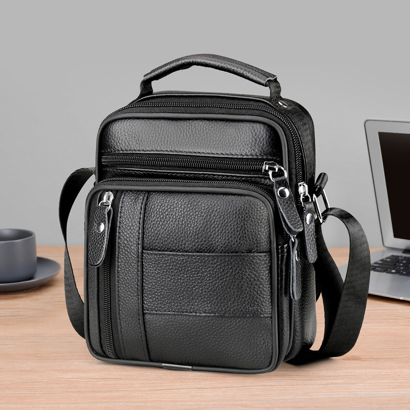 Men's Large Capacity PU Leather Crossbody Chest Bag