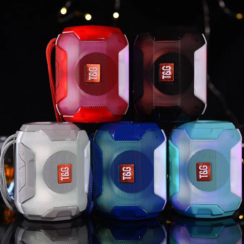 TG162 Portable Bluetooth Speaker with LED Light & Subwoofer