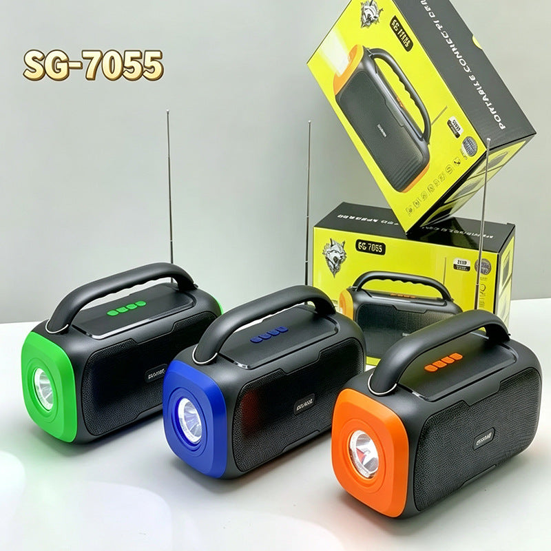 Solar Powered Bluetooth Speaker with FM Radio & Flashlight