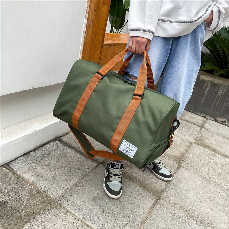 Large Capacity Fitness Travel Handbag Korean Style Unisex Bag