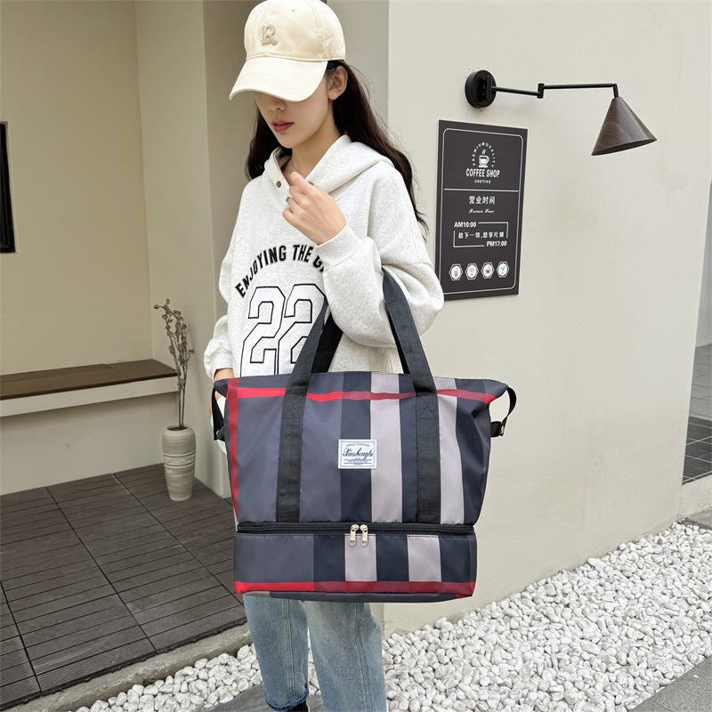 Large Capacity Dry Wet Separation Travel Shoe Storage Bag