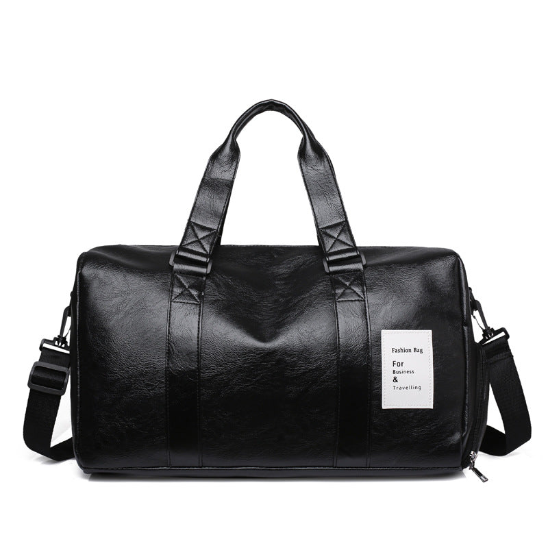 PU Sports Yoga Fitness Travel Bag with Shoe Compartment