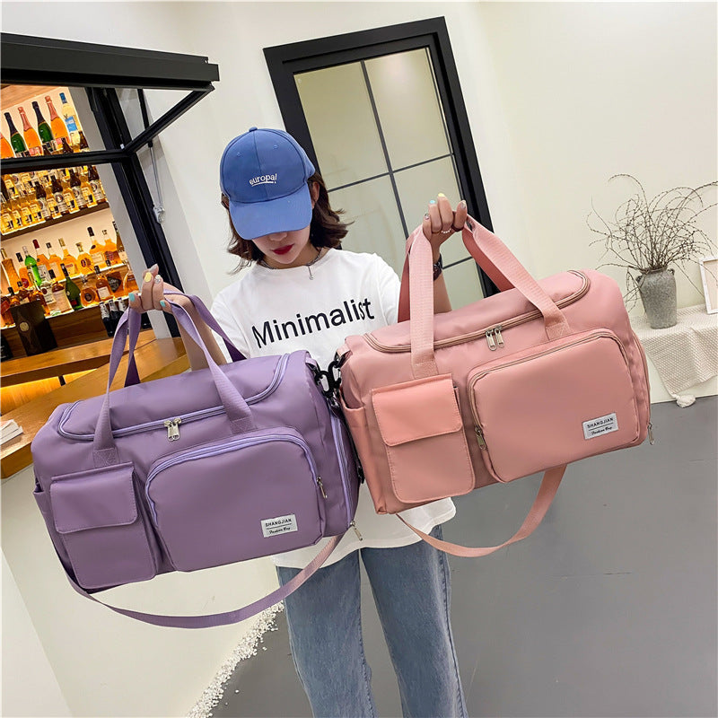 Large Capacity Fitness Yoga Bag with Shoe Compartment Travel Bag