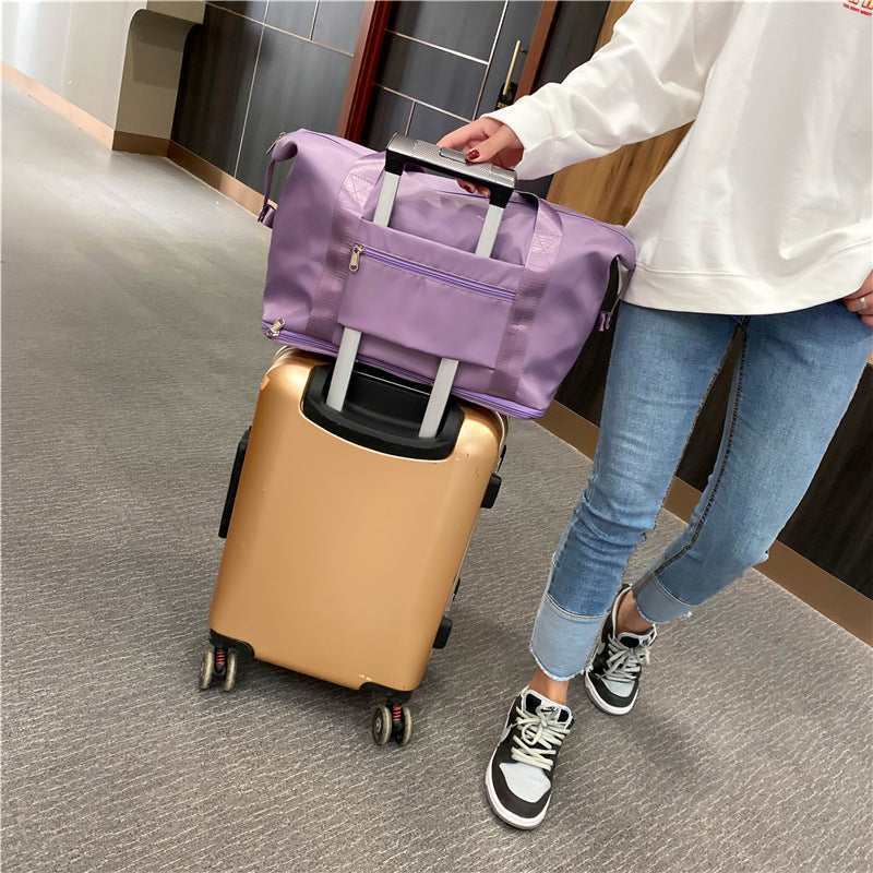 Large Capacity Dry Wet Separation Folding Travel Fitness Bag