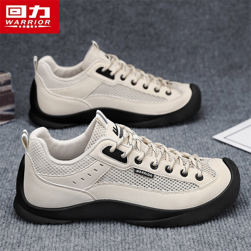 Warrior Hollow Mesh Outdoor Sneakers Breathable Men Casual Shoes