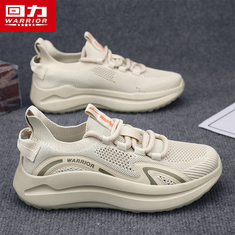 Warrior Fly-Knit Mesh Sports Shoes Lightweight Men Casual